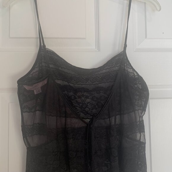 Victoria Secret Lace Lingerie SET Size L Black - Picture 3 of 8